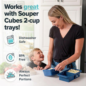 Souper Cubes USA-made stoneware emphasizes sturdy, everyday use in the kitchen.