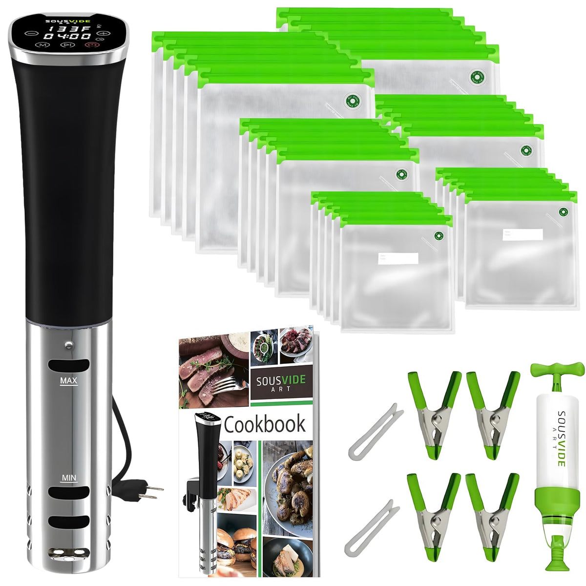 SOUSVIDE ART immersion cooker with digital timer for precise temperature control