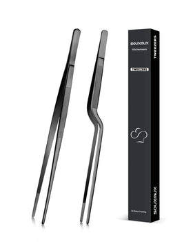 SouxMux 10-inch cooking tweezer ideal for precise plating and grilling control.