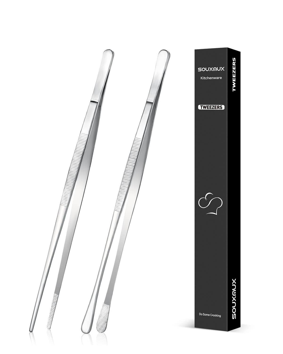 SouxMux 2pc 10-inch tweezers with skinny tips for precise plating