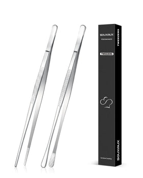 SouxMux 2pc 10-inch tweezers with skinny tips for precise plating