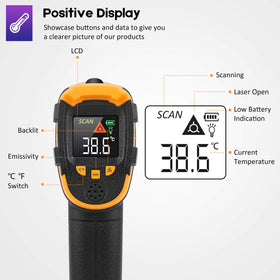 Clear readout on SOVARCATE thermometer enables fast temperature readings.