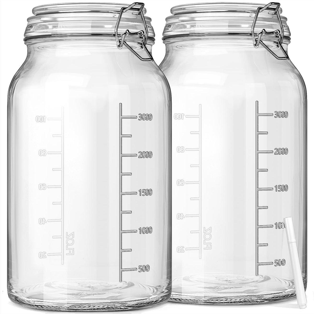 Sovietiep 1-gallon wide-mouth jar open, easy filling and scooping.