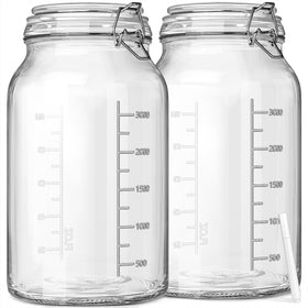 Sovietiep 1-gallon wide-mouth jar open, easy filling and scooping.