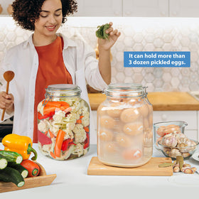 Sovietiep airtight lid with silicone gasket ensures a double seal for freshness.