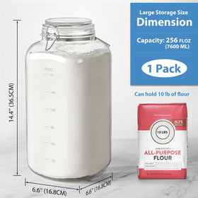 Sovietiep food-grade glass container for safe, reusable pantry organization.