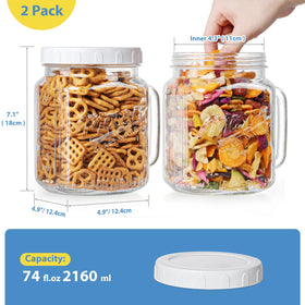 Sovietiep glass jar with clear scale lines let you see volume at a glance.
