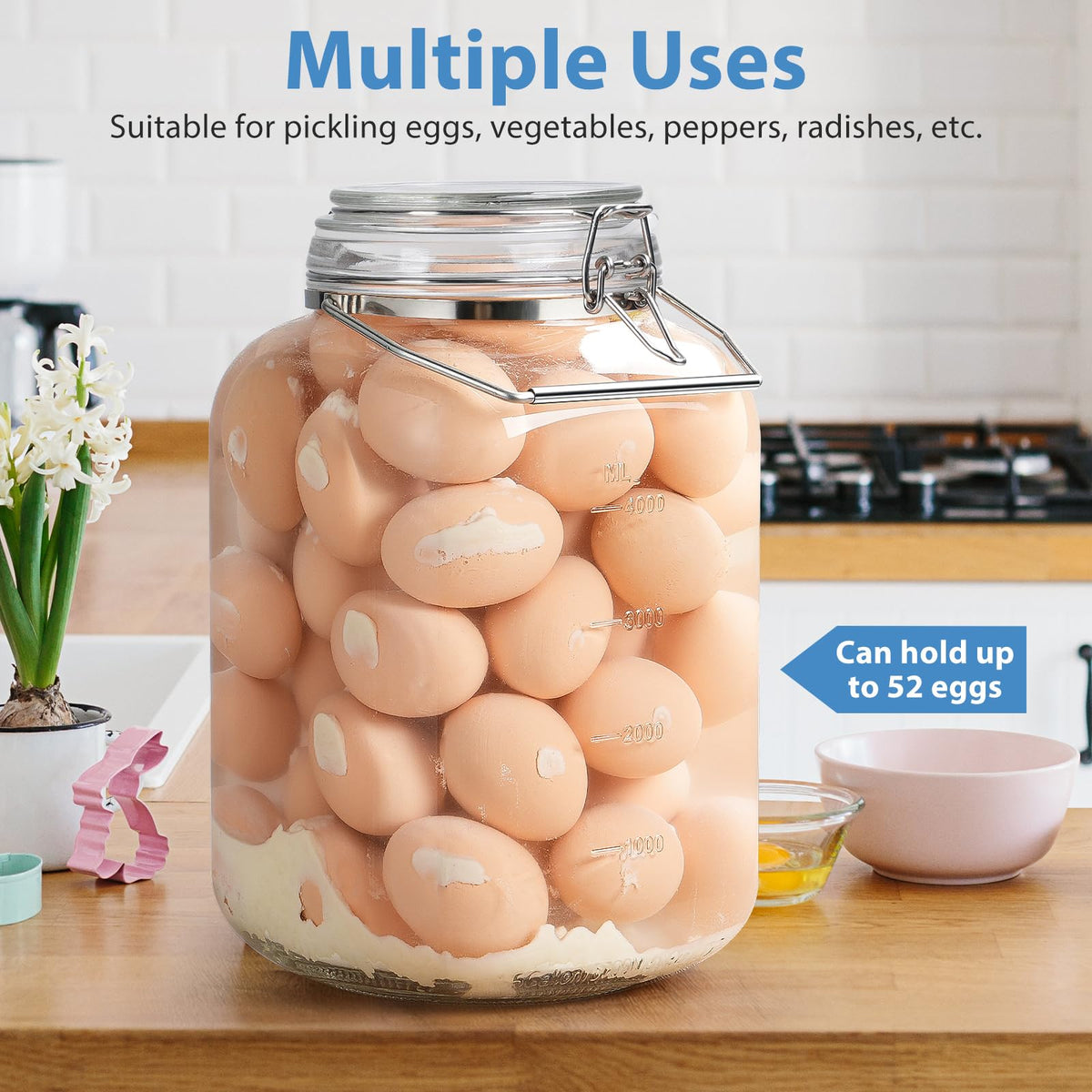 Sovietiep kitchen storage set helps organize pantry with durable glass jars