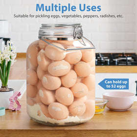 Sovietiep kitchen storage set helps organize pantry with durable glass jars