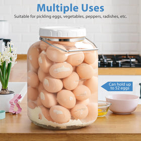 Sovietiep clear jars help you see contents at a glance for organization.