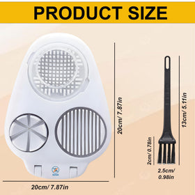 SOVIX ergonomic grip ensures safe handling during slicing.