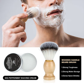 Sovyime peppermint shaving cream offers smooth, refreshing shaving experience.