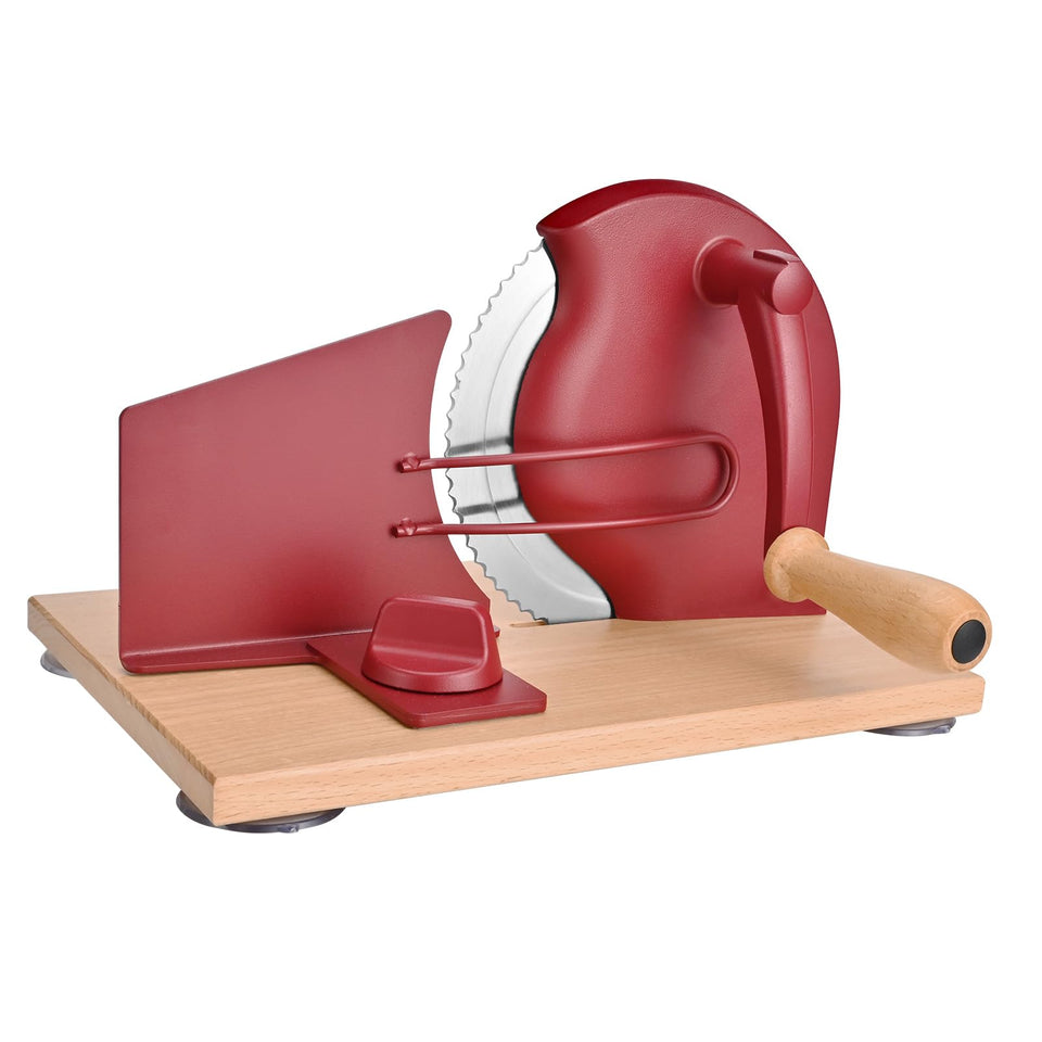 SOWKIPE manual bread slicer with hand crank for precise, even slices