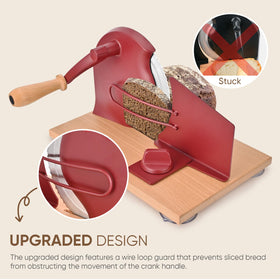 SOWKIPE bread slicer with stainless steel blades for effortless slicing