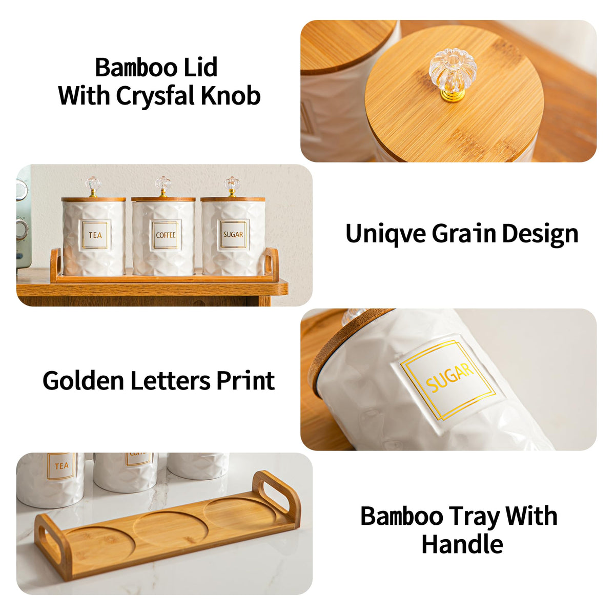 Sowlvenco airtight wooden lids sealing freshness on jars.