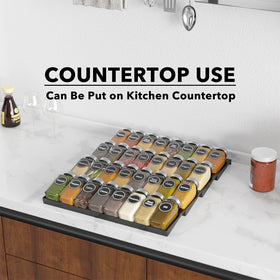 SpaceAid airtight metal caps keep spices fresh longer.
