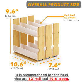 SpaceAid pull-out rack with smooth rails ideal for easy spice reach.