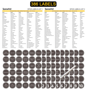 SpaceAid chalk marker on labels ready for writing and rewriting.