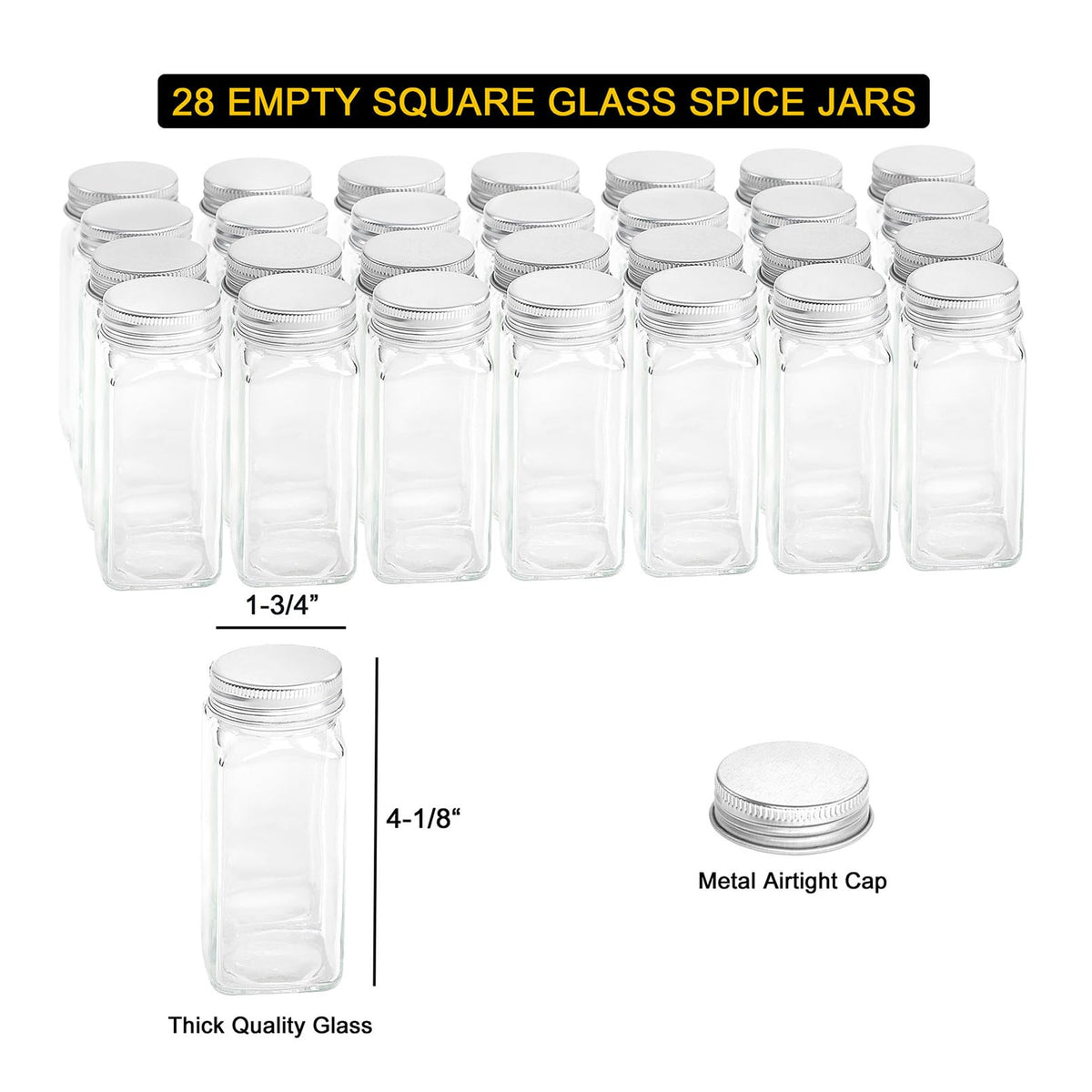 SpaceAid chalk marker allows easy labeling and quick updates on jars.