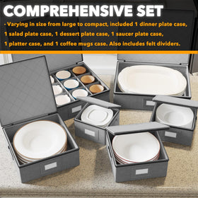 SpaceAid China storage container felt dividers keep pieces separated and safe