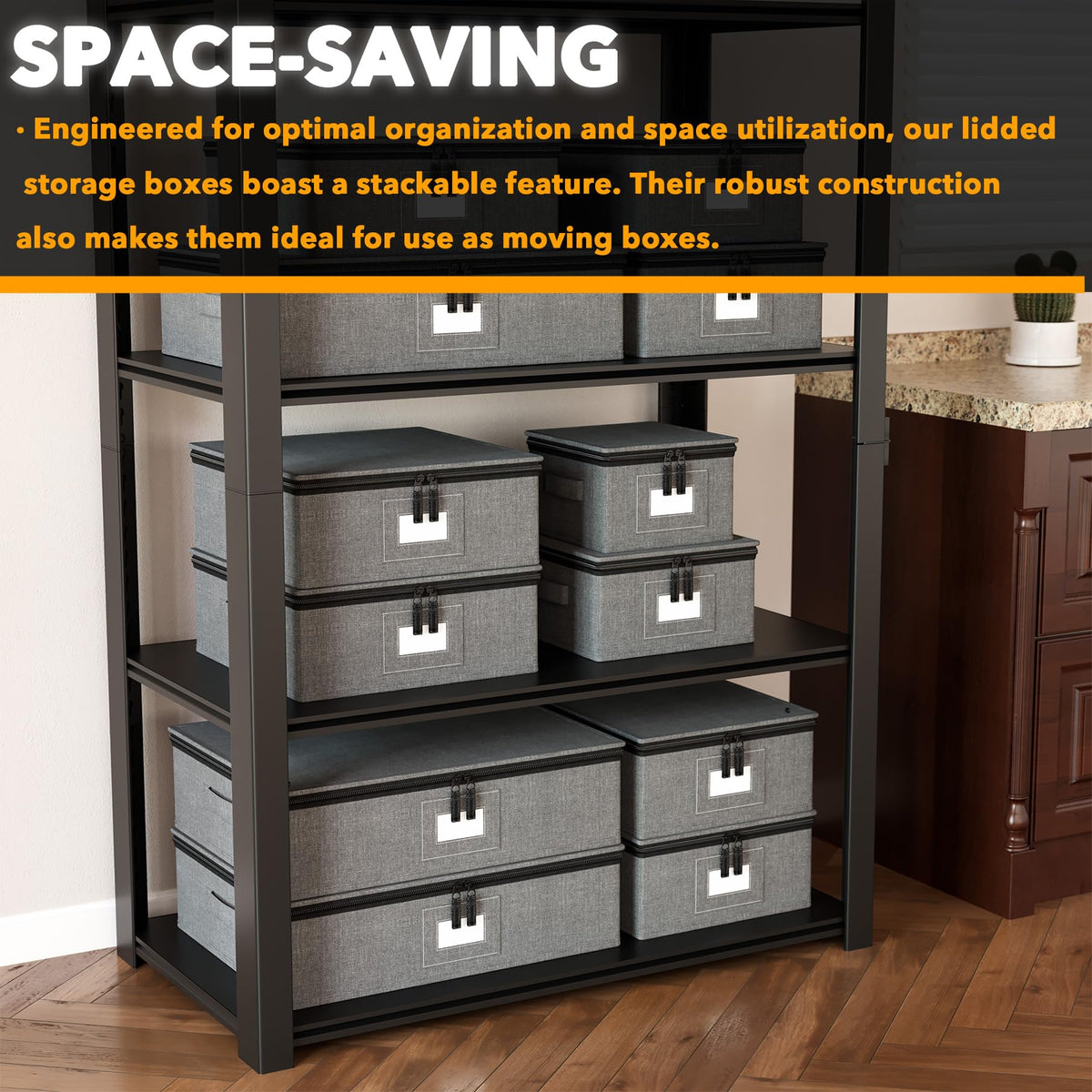 SpaceAid China storage container multiple sizes accommodate various dinnerware