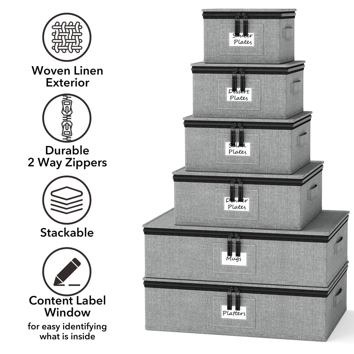 SpaceAid China storage container stackable design saves cabinet space