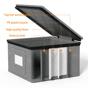 SpaceAid China storage container zipper access enables quick table setting