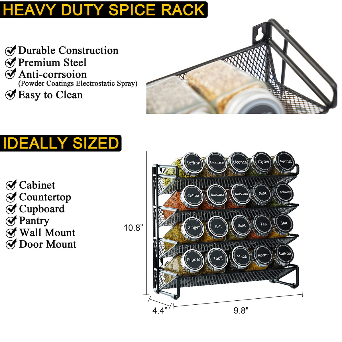 SpaceAid collapsible funnel used to transfer spices mess-free.
