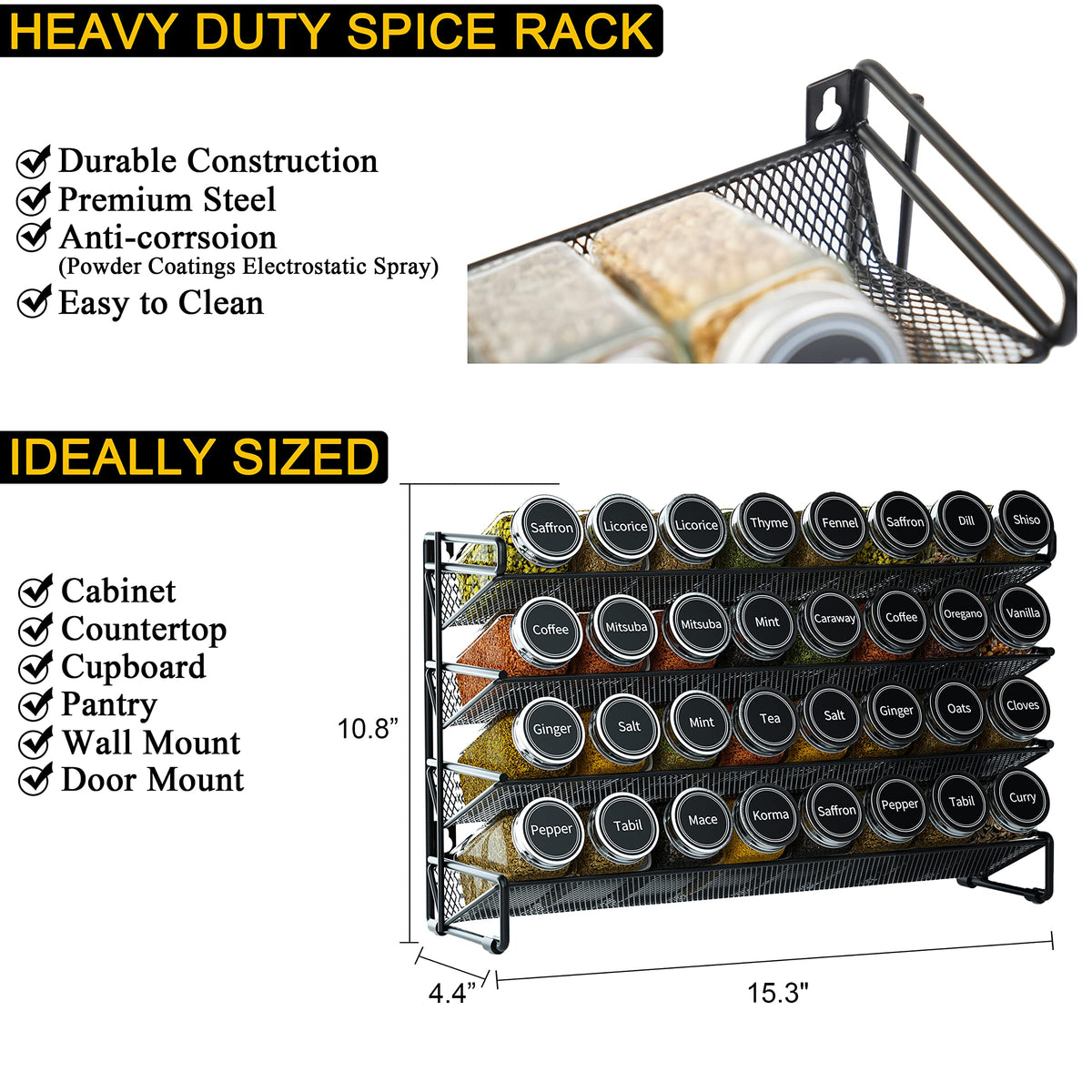 SpaceAid collapsible funnel makes adding spices mess-free and precise.