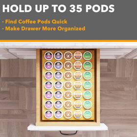 SpaceAid easy-assembly K-Cup organizer with hardware included.
