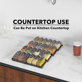 SpaceAid easy-clean steel tray offers mess-free drawer organization.