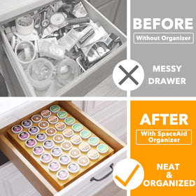 SpaceAid K-Cup holder tray showing simple assembly for organized drawers.