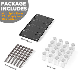 SpaceAid sealed caps keep spices fresh with secure lids