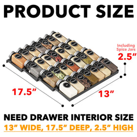 SpaceAid spice labels preprinted set provides ready organization and quick identification of jars.