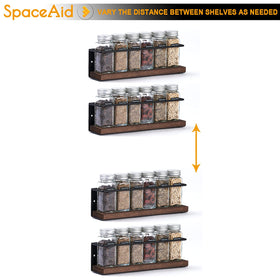 SpaceAid Spice Rack 4-Pack over stove setup keeps spices within reach.