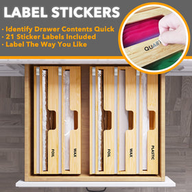 SpaceAid WrapNeat label stickers pack for quick content identification