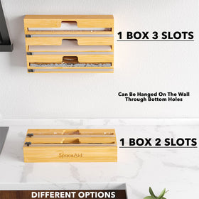 SpaceAid WrapNeat wall-mount option offers flexible storage in small kitchens.