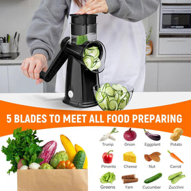 SpaceHacks spiralizer and slicer ready for pasta-style veggie ribbons.
