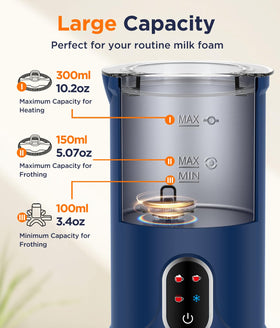 Spacekey Milk Frother 300 ml capacity, warm milk easily for lattes