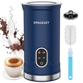 Spacekey Milk Frother foam texture close-up, silky foam for cafe-quality lattes