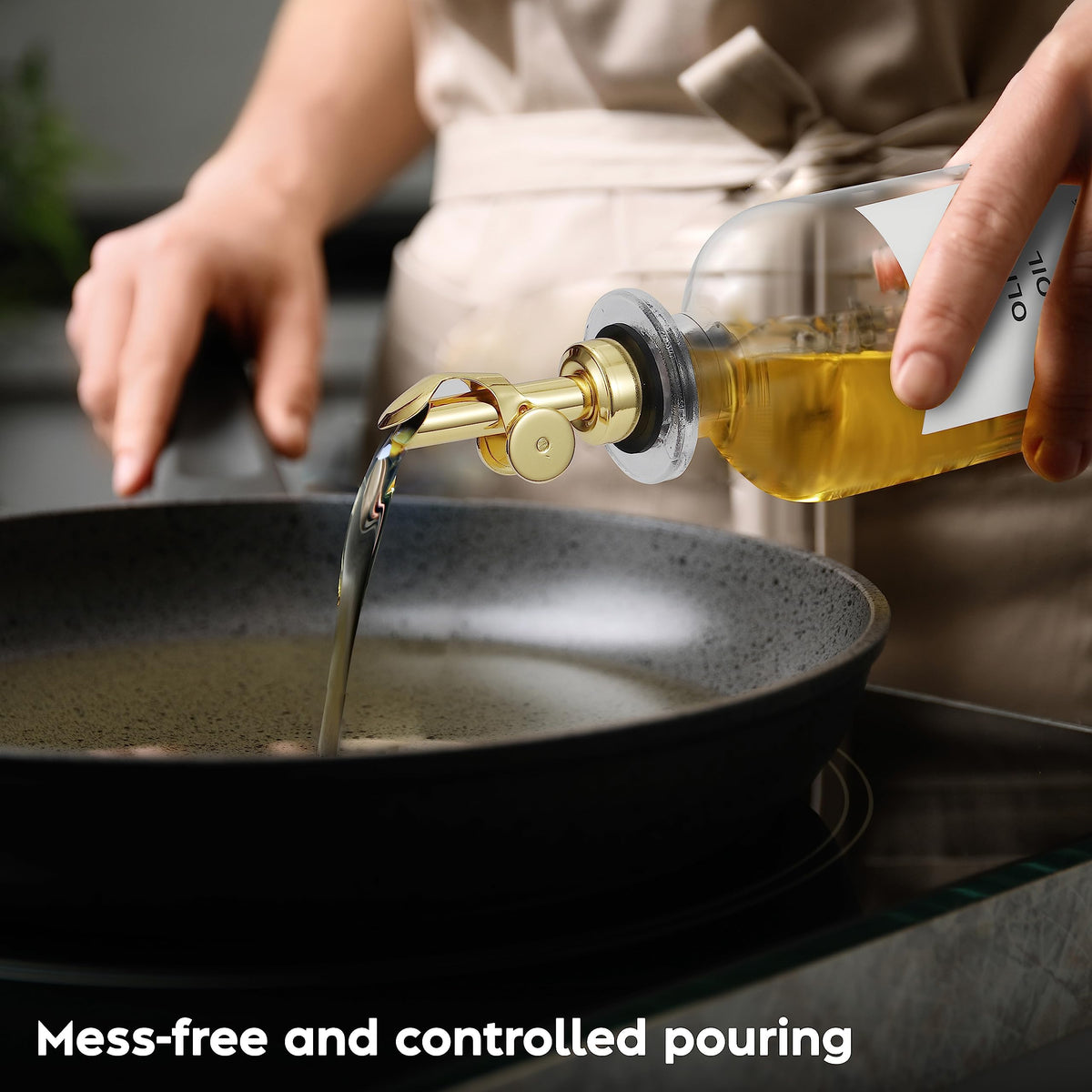 Collapsible funnel for mess-free filling with Spaceneat dispensers.