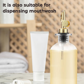 Elegant Spaceneat countertop display with matching dispensers.