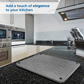 Spaceneat diatomite stone mat promotes air circulation for fast drying