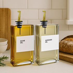 Spaceneat versatile kitchen dispenser for oils, vinegars, syrups