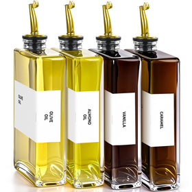 Spaceneat olive oil dispenser bottle with gold spout for precise pouring