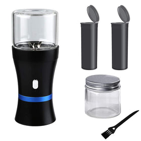 Spacenight Electric Grinder compact front view for on-the-go herb prep.
