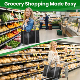 SpaceWhisper bag with long handles for easy carrying during shopping