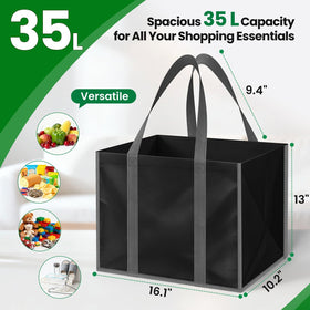 SpaceWhisper water resistant tote protecting groceries from spills