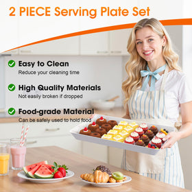 SpaceWhisper food-grade plastic trays resist breakage for daily kitchen use.