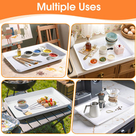 SpaceWhisper large-capacity trays hold utensils, crafts, or snacks for organization.